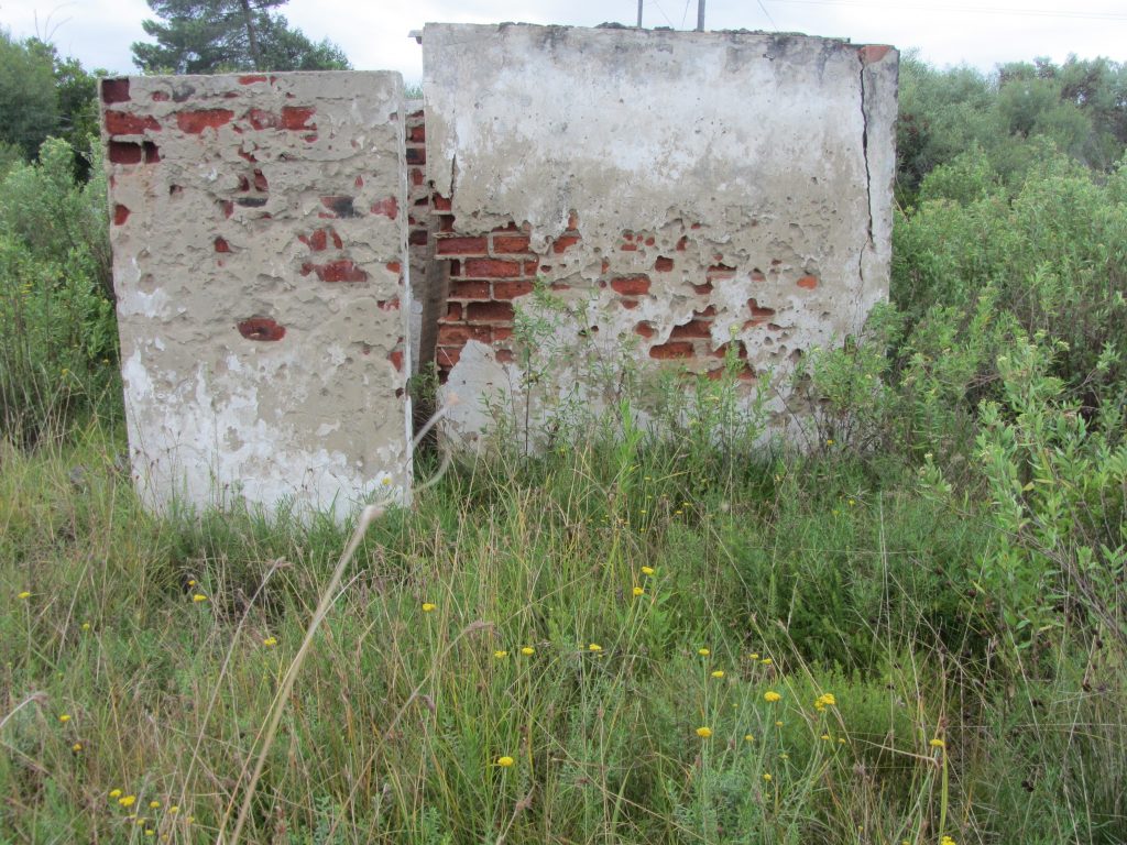 The toilet block in state of disrepair in 2015