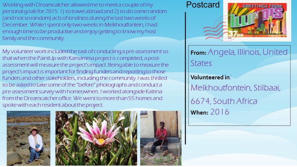 Angela postcard