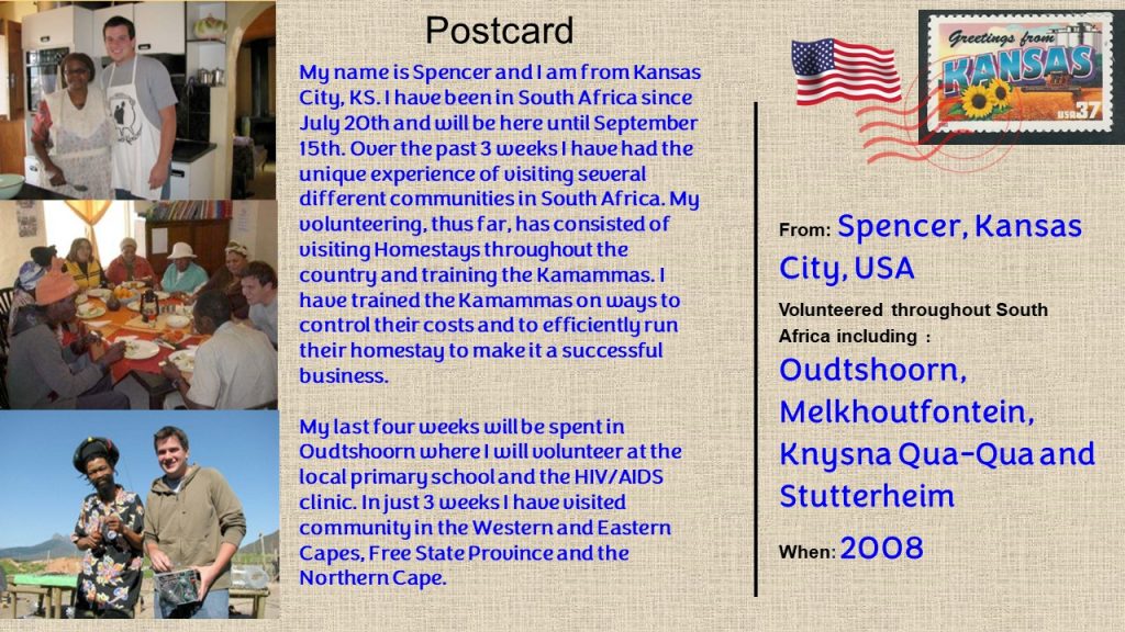 Postcard from Spencer