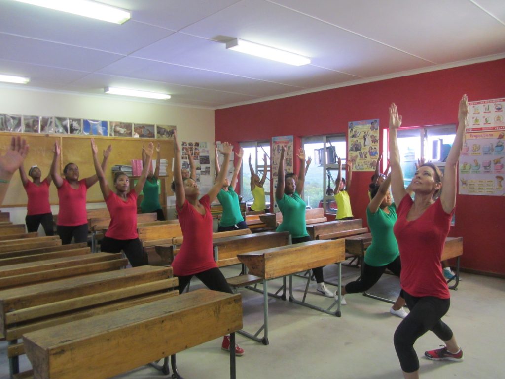 Filming at Melkhoutfontein Primary School, near Stilbaai